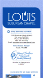 Mobile Screenshot of louissuburbanchapel.com